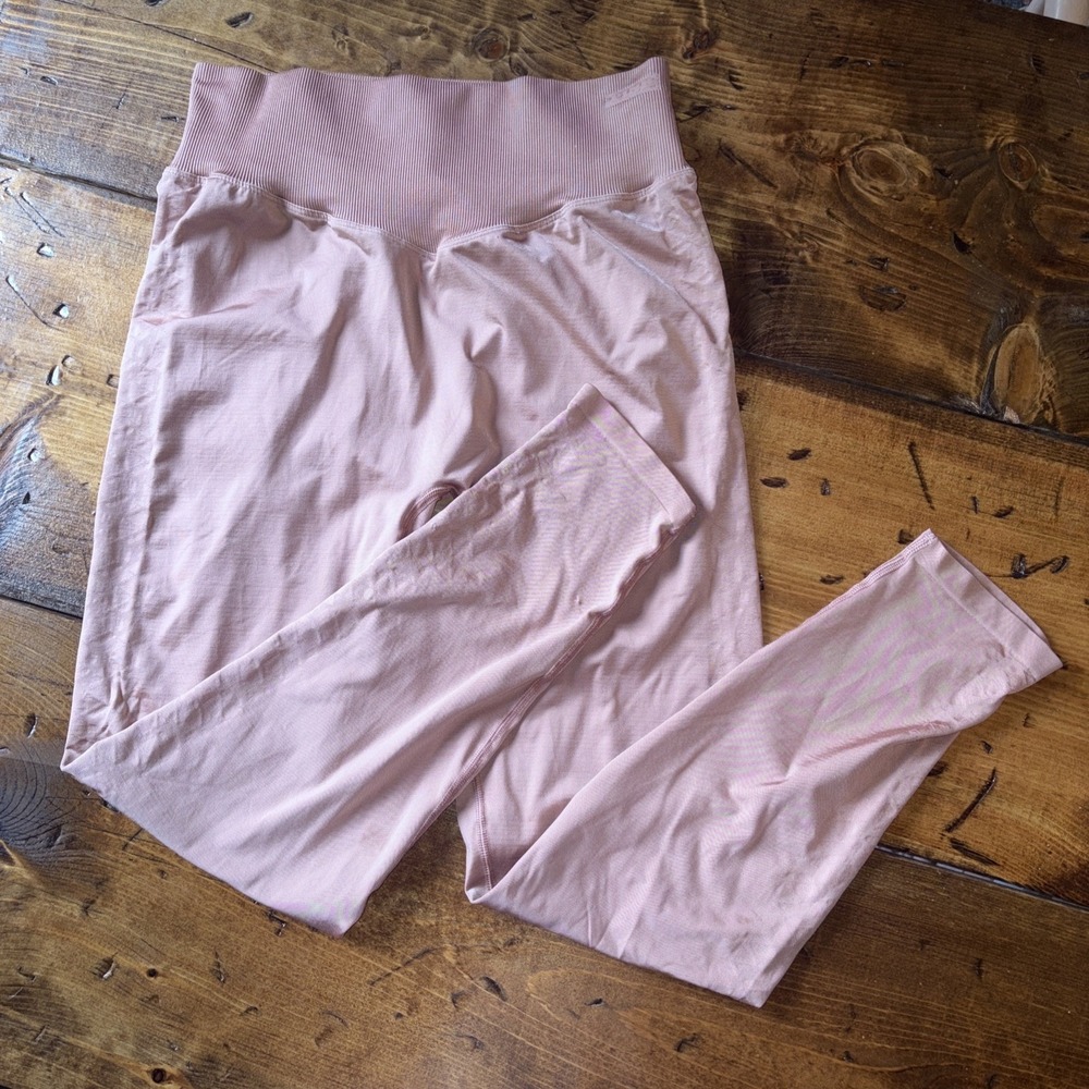 Victoria's Secret Pink Apricot Stretch Workout Gym Yoga Pants Leggings Women XL